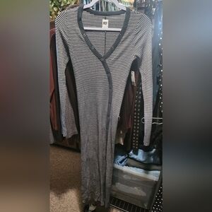 NWT NSF Green & White Striped Midi Dress Size 0